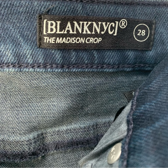 NWT Blank NYC The Madison High Rise Cropped Jeans - Picture 5 of 7